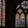 Bunte Fenster in der Kathedrale Saint-Etienne von Leopold Brix
