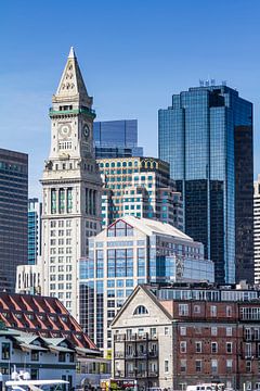 BOSTON Skyline North End & Financial District van Melanie Viola