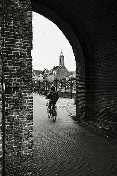 Tower of Our Lady from Koppelpoort 3 by Amersfoort Fotoprint