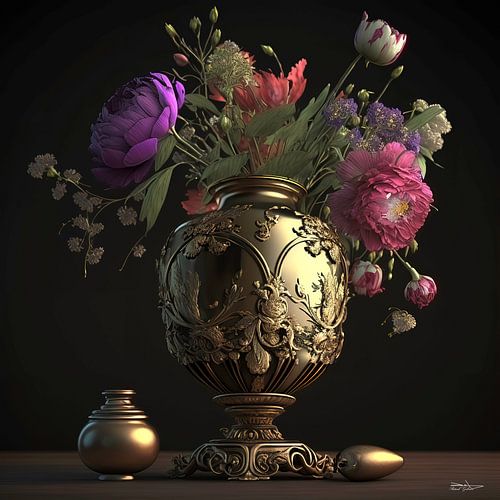 Still life with flowers.