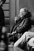 Rom fotografiert in schwarz und weiß, straßenfotografie