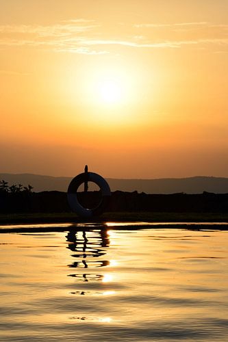 Zonsondergang Ngorogorokrater Afrika