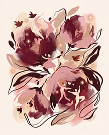 A dreamy display of flowers with playful dancers by Your unique art