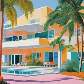 Miami Beach Bauhaus - Pop Art 104 door Kollektiv Team W 32 vs. Felix von Altersheim van Felix von Altersheim