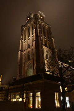 Grote Kerk of Dordrecht by night von Nathalie van der Klei