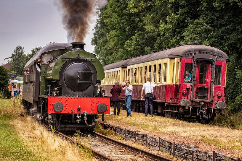 Locomotive à vapeur à selle WD 196 d'Austerity en gare de Wijlre par Rob Boon
