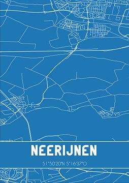 Blueprint | Carte | Neerijnen (Gueldre) sur Rezona