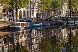 typische Gracht  in Amsterdam, Nordholland