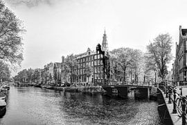 Zuiderkerk Amsterdam Netherlands Black and White
