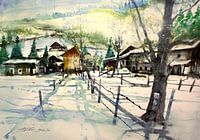 Pinzgau winterlandschap