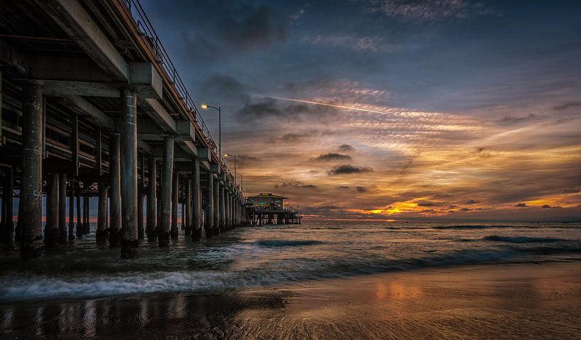 Santa Monica Zonsondergang van Mario Calma