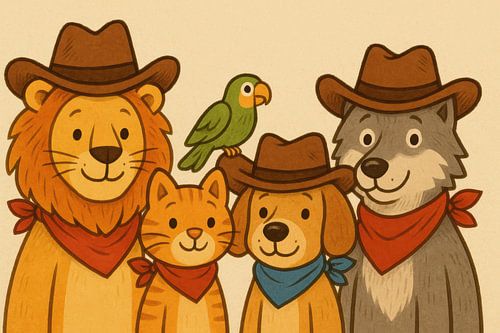 Freundliche Tierfreunde im Westen von Imperial Art House