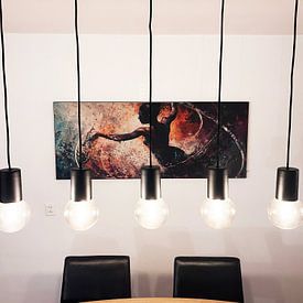 Customer photo: Abstract Dancer | Blending in Motion by Eye catching paintings, on ArtFrame