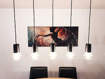 Customer photo: Abstract Dancer | Blending in Motion by Eye catching paintings