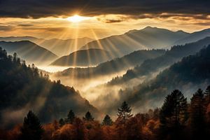 Goldene Stunde in Montana