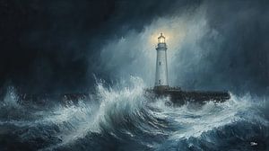 Leuchtturm im Meer
