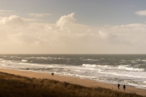 Het strand van Sylt, Duitsland.