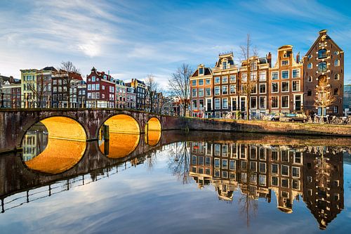 Zonnige ochtend in Amsterdam