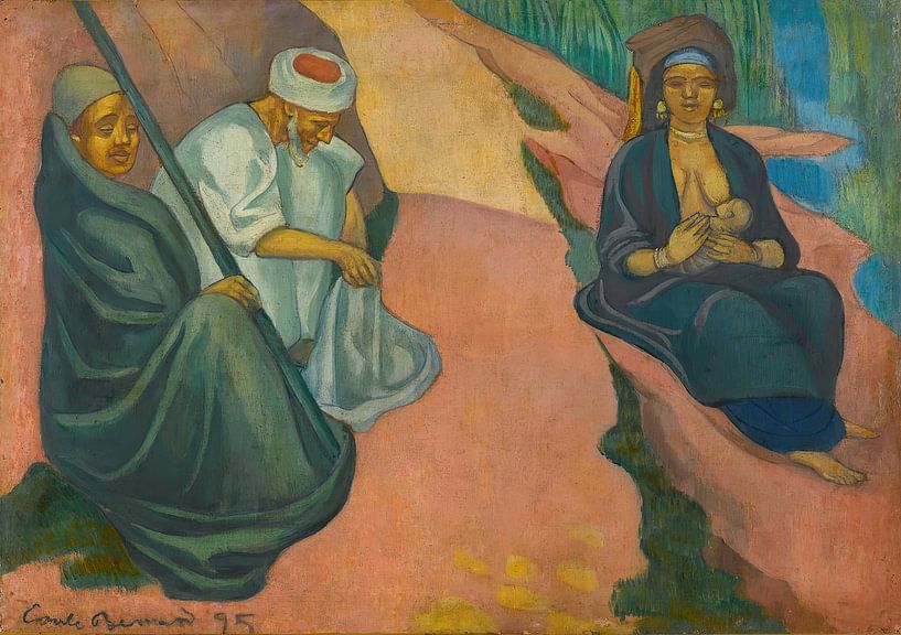 Emile Bernard - Jonge verpleegster (De vlucht naar Egypte) (1895) van Peter Balan