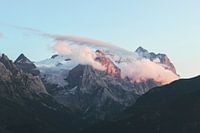 sunset in the mountains