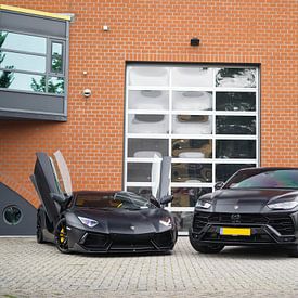Abgeschwärzte Lamborghini Aventador & Urus von Joost Prins Photograhy