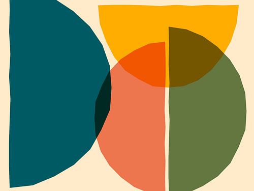 Abstractie in moderne trendkleuren