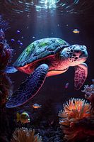 Meeresschildkröte - Magie der Unterwasserwelt