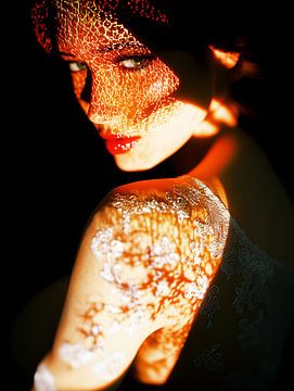 Portrait woman in lingerie