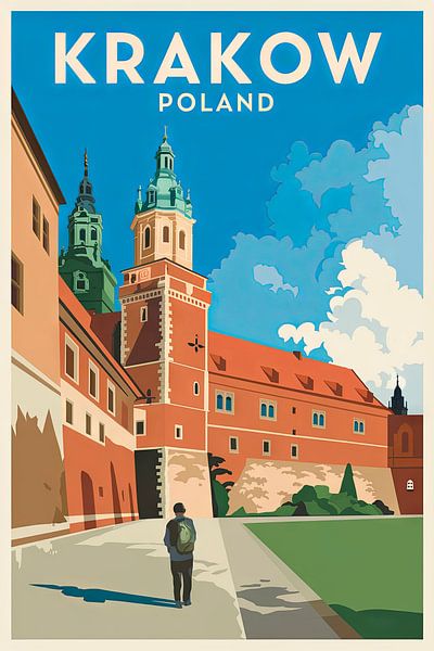 Krakow, Poland. by Poster Art Shop