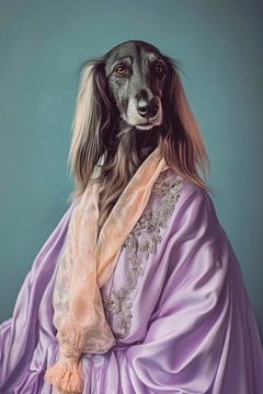 Afghaanse windhond van Poster Art Shop
