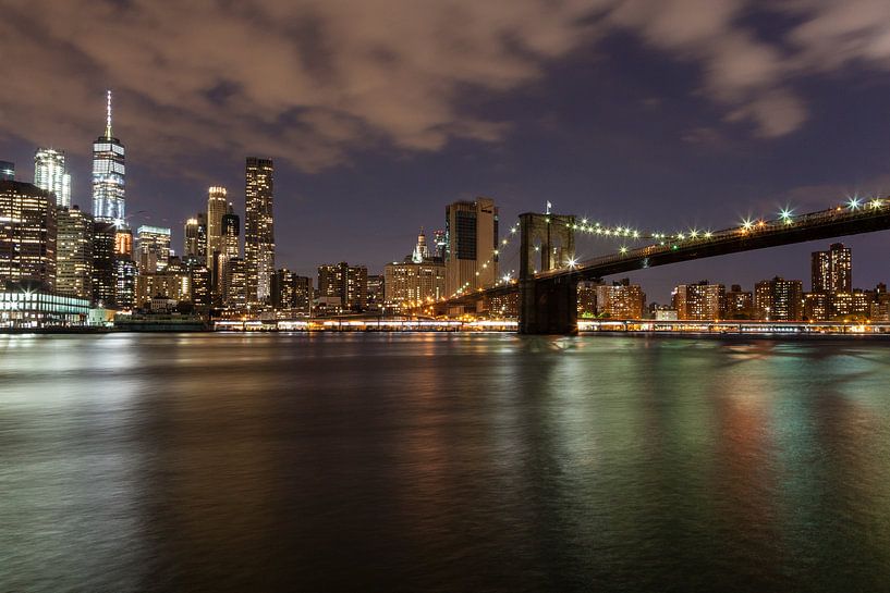 New York in de avond par Bart van Dinten