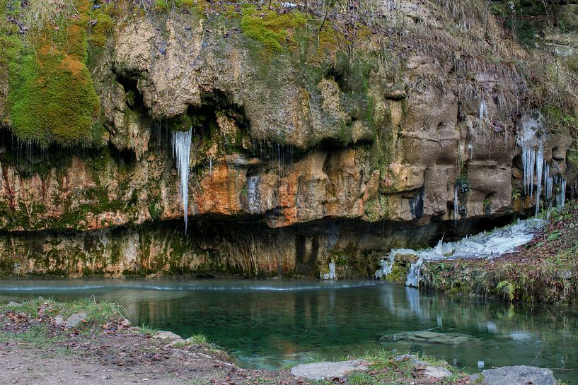 Kalktuffquellen Mullerthal Luxemburg van Anko Zwerver