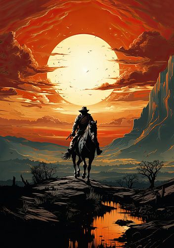 Cowboy Pop Art Western Wild West