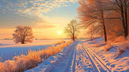 Sentier du lever du soleil d'hiver