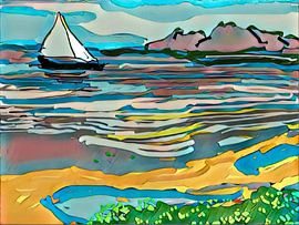 Sailing ship by L.J. Lammers