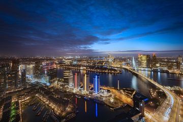 Prachtig uitzicht op Rotterdam skyline foto van Roy Poots