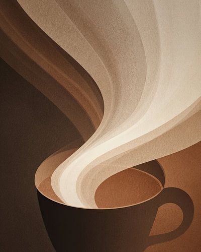Koffie of cappuccino abstract