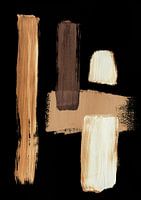 Zwart en bruin abstractie