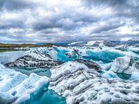Eisberge in Jökulsárlón