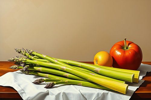 Still life with asparagus