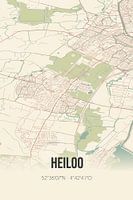Vintage landkaart van Heiloo (Noord-Holland)