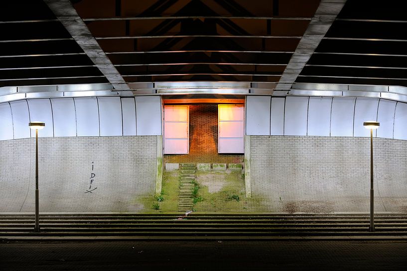 Onder de Prins Clausbrug in Utrecht par Donker Utrecht