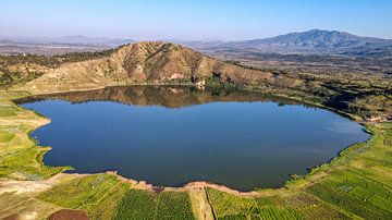 Panoramic photo Ethiopian lake by Arie Maasland