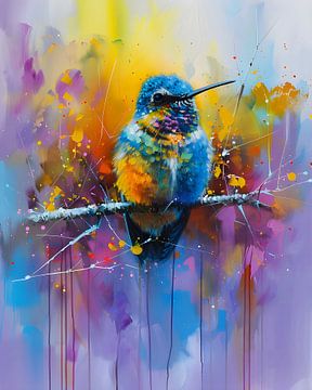 Colourful Bird by But First Framing