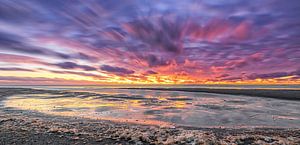 Sonnenuntergang auf Texel. von Justin Sinner Pictures ( Fotograaf op Texel)