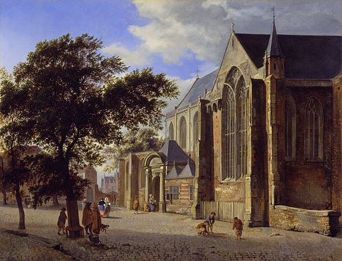 Exterior of a Church, Jan van der Heyden