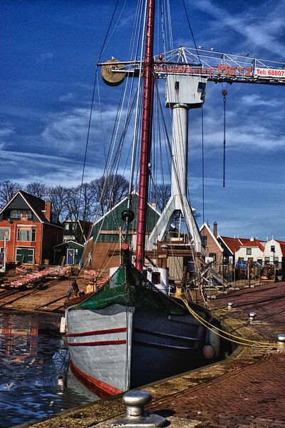 mooi uitzicht op vissersdorpje en boten by foto-fantasie foto-fantasie