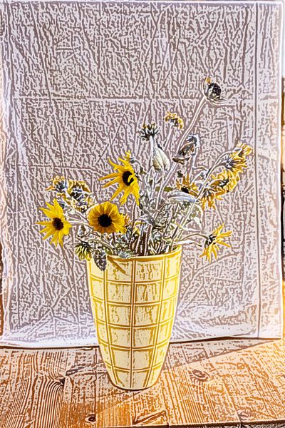 Sun in the house sunflowers by Susan Hol