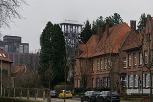 Arbeitervorort in der Nähe der Fabrik