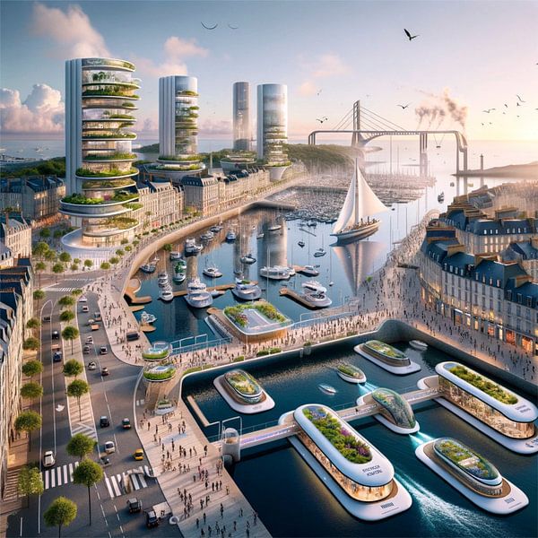 Brest - Futuristic Cities von Eric Nagel